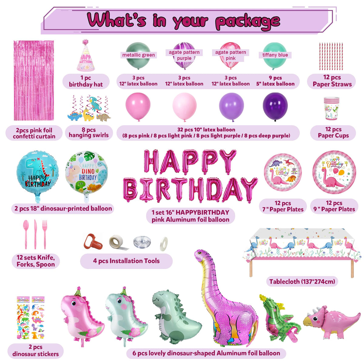 Party Spot! Happy Birthday foil balloon adds a festive focal point.