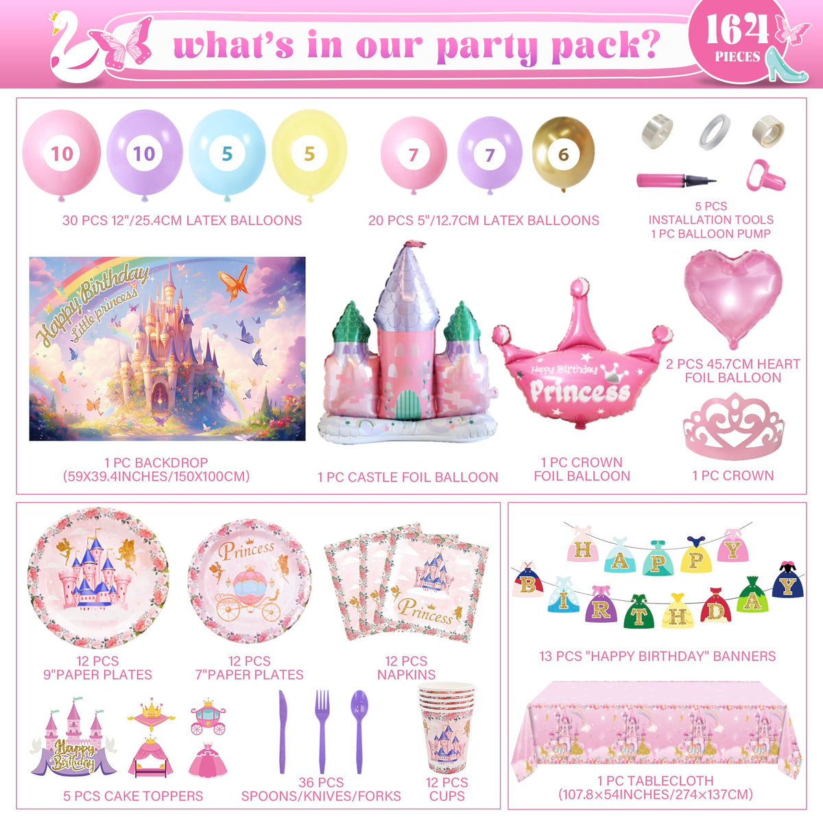 Party Spot pastel 12-inch latex balloons create a soft, elegant palette