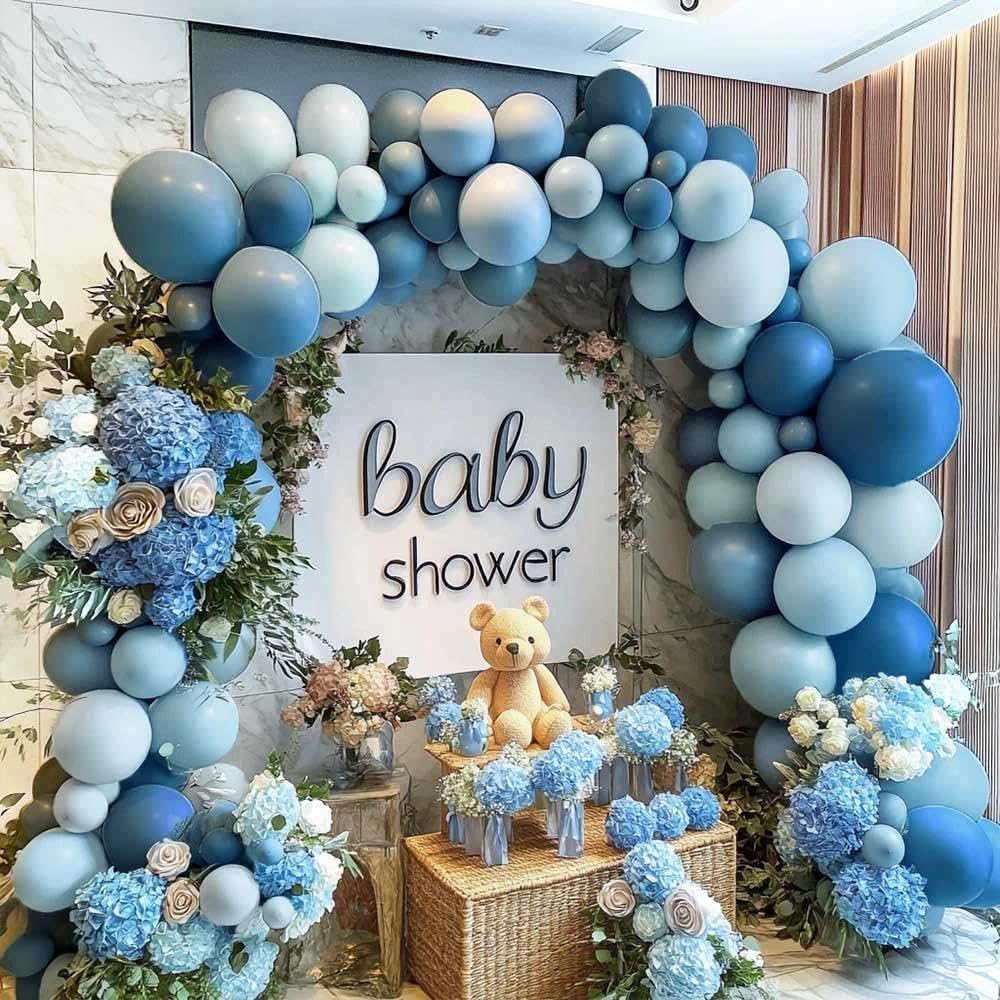 Partycus 18in balloon 1pcs dusty blue, makes a dramatic focal point.