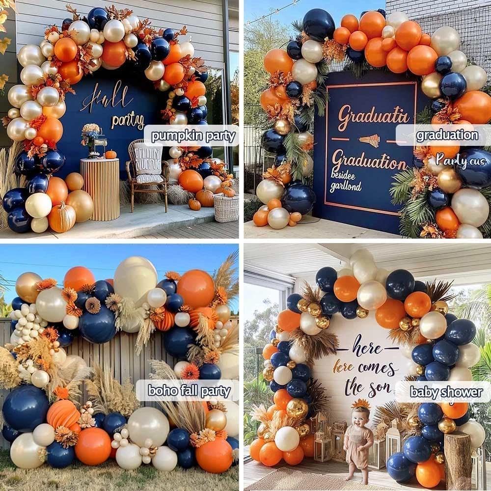 Partycus balloon garland strip with glue dots and curling ribbon