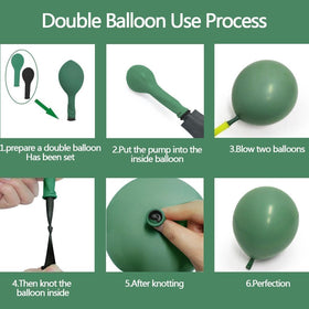 Partycus balloon strip tape and ribbon for easy assembly.
