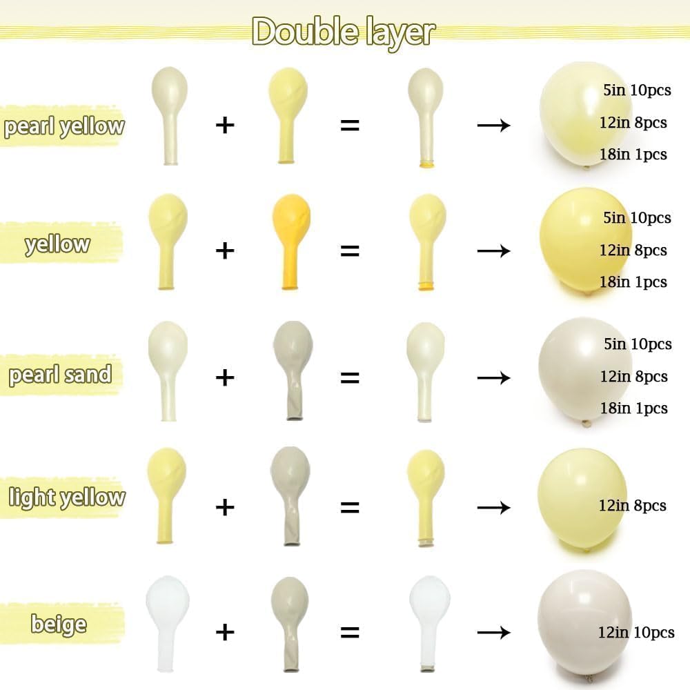Partycus included balloon strip tape, glue dots, and ribbon for DIY garlands.