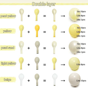 Partycus included balloon strip tape, glue dots, and ribbon for DIY garlands.