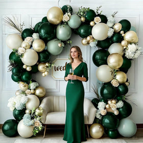 Partycus chrome-gold-metallic-5in balloons for shiny accents.