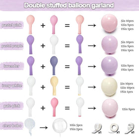 Partycus clear bobo balloons add subtle sparkle to arches.