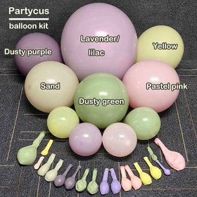 Partycus double-stuffed 12in matte balloons offer sturdy inflation and longer display.