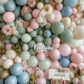 Partycus double stuffed balloon garland for a fuller pastel display