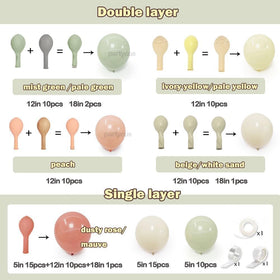 Partycus dusty pink mauve balloons for soft romantic tones