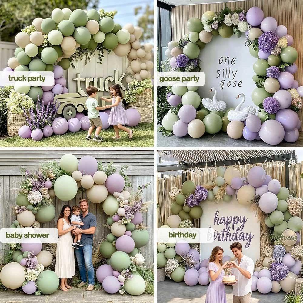 Partycus easy DIY balloon garland decor kit for quick elegant decor.