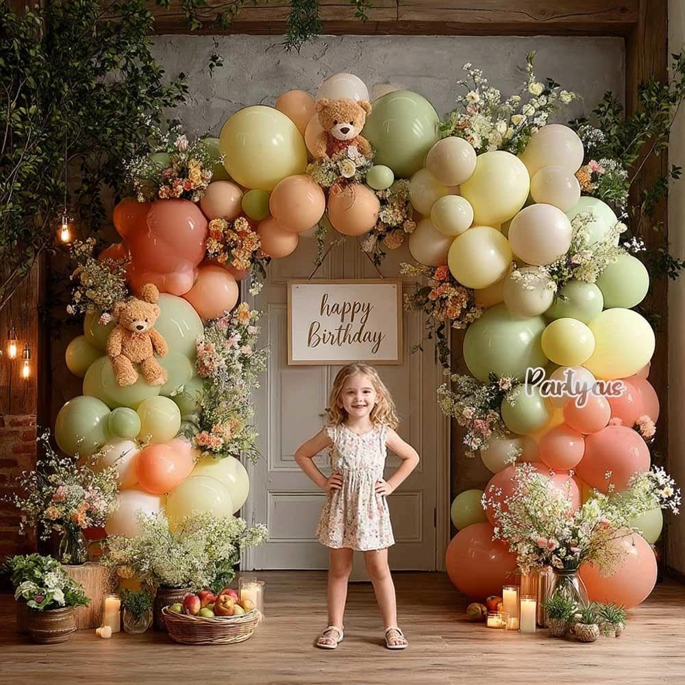 Partycus ivory and light yellow balloons add warm glow