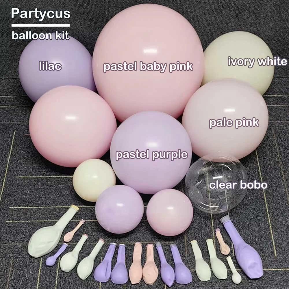 Partycus ivory and pink balloons add refined charm to celebrations.