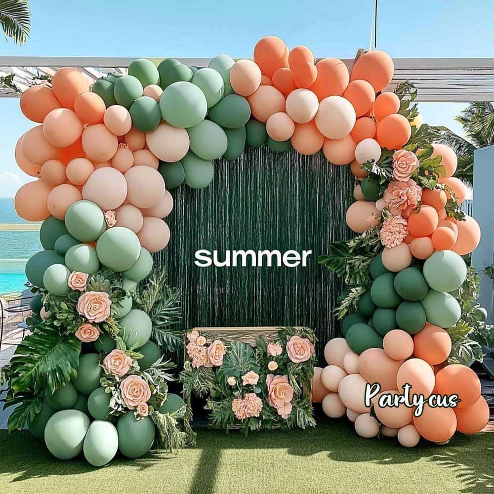 Partycus matte latex balloons avoid overfill and sun exposure for best results.