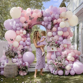Partycus pastel kit fits tables, doors, or photo backdrops for events.