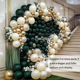 Partycus white ribbon to accent the balloon arch
