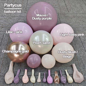 Partycus white sand pearl balloons providing a bright, elegant palette for events.