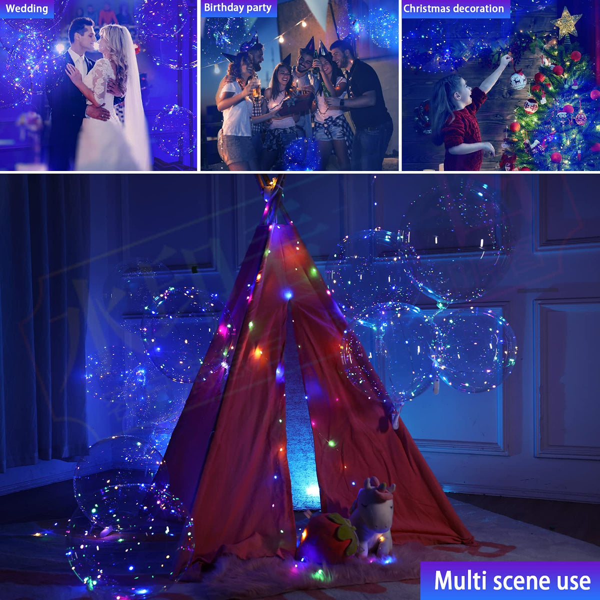 PartyFun4U battery box lit for night time celebrations.