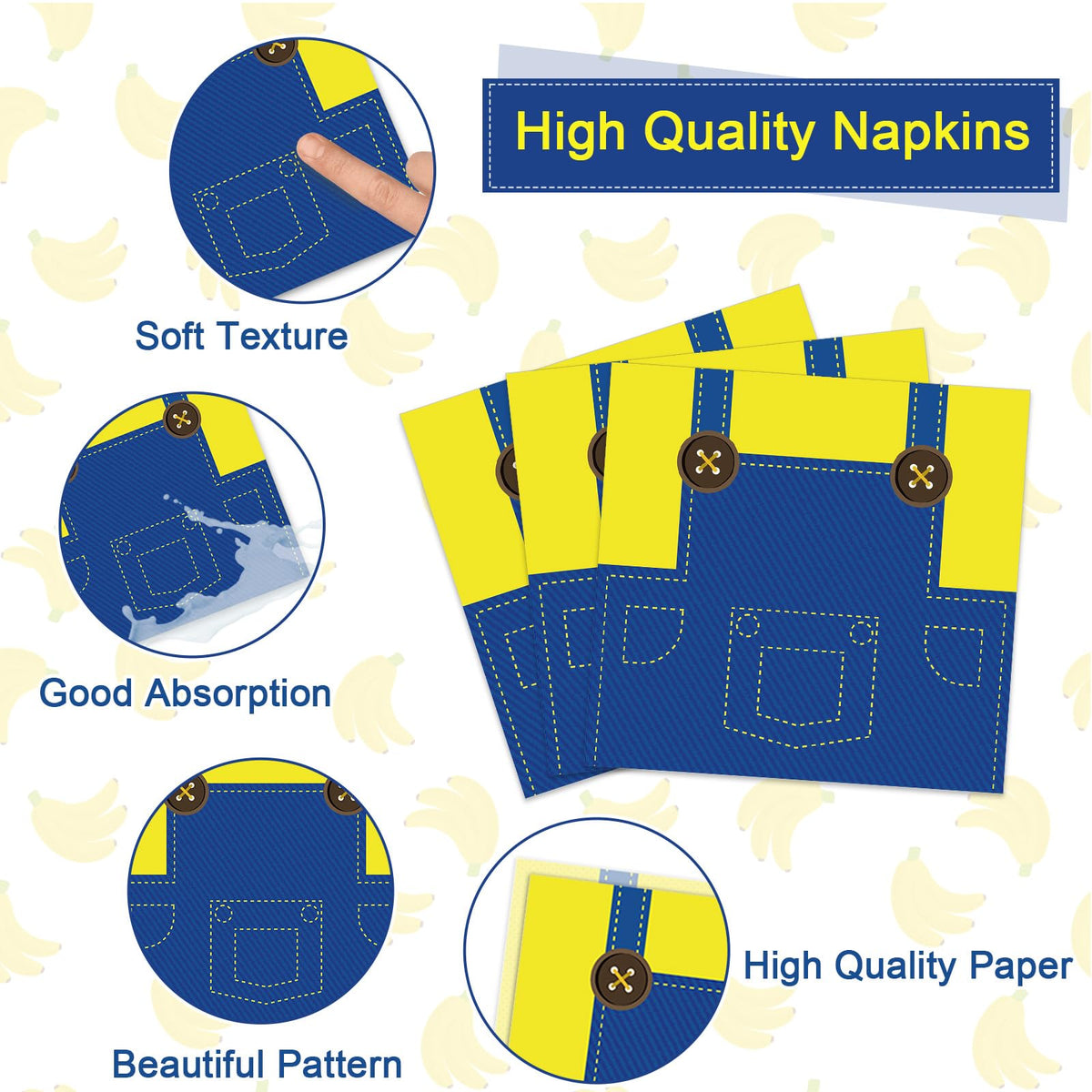 Party Greeting yellow cartoon forks lightweight plastic for easy dining