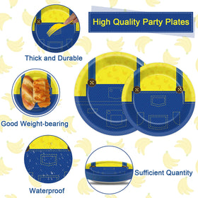 Party Greeting yellow cartoon napkins 6-5inch soft and sturdy
