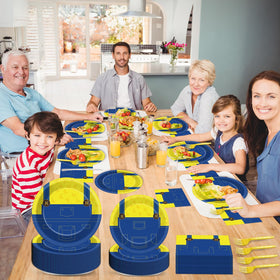 Party Greeting yellow cartoon decor adds playful charm to celebrations