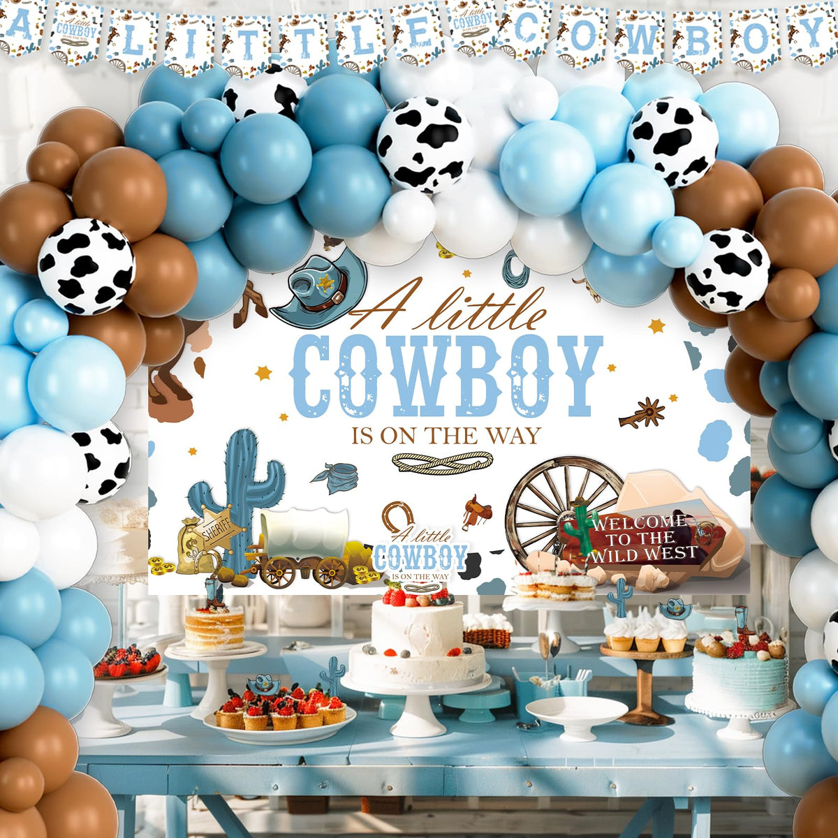 Party Inspo Western Rodeo Decoration Kit unifies the party theme