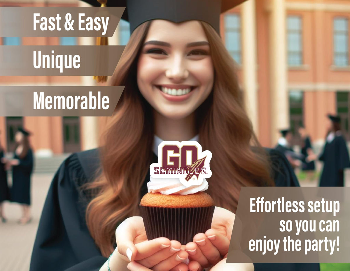 PartyKandy FSU cupcake toppers add consistent colors for themed treats.