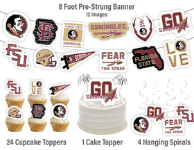 PartyKandy FSU swirl decorations create a cohesive party vibe with minimal effort.