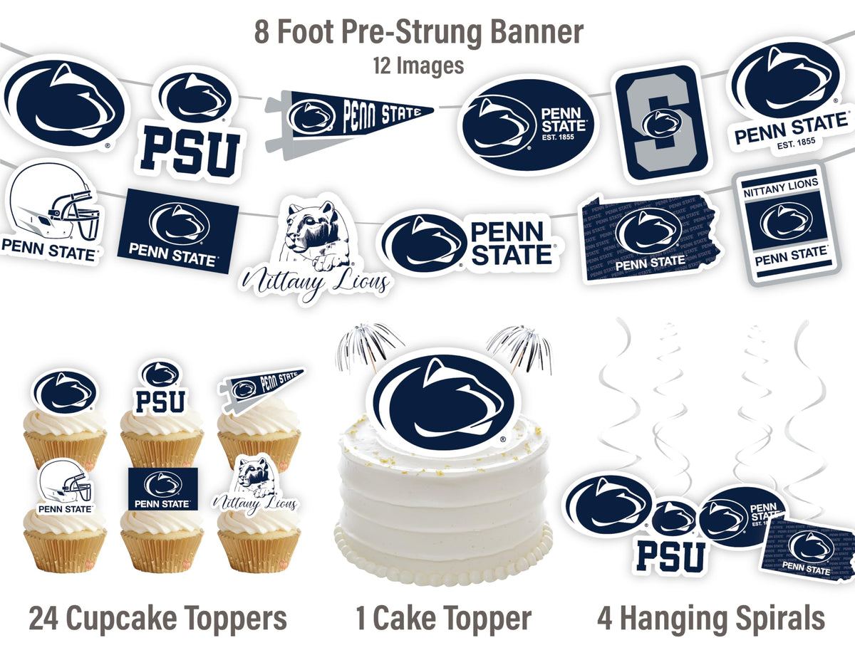 PartyKandy PSU cake topper ready to crown a graduation or birthday celebration with team spirit.