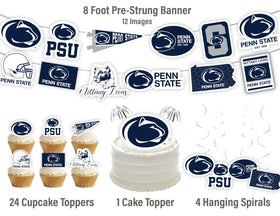 PartyKandy PSU cake topper ready to crown a graduation or birthday celebration with team spirit.