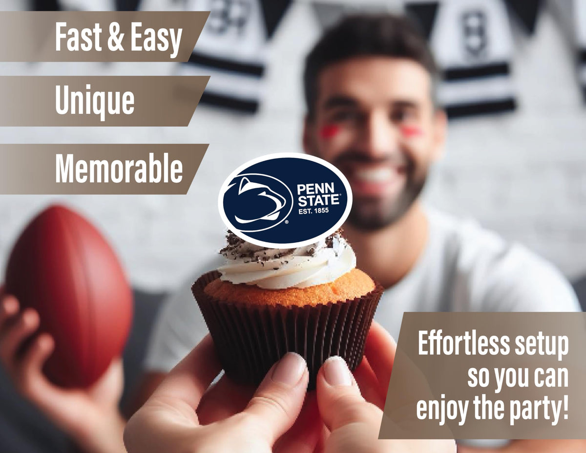 PartyKandy PSU cupcake toppers that coordinate with treats and drinks.
