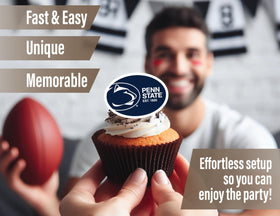 PartyKandy PSU cupcake toppers that coordinate with treats and drinks.