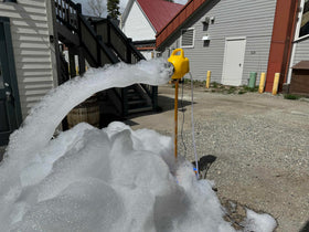 Partymachines Dr.Party 60-120 gallon mix shows scalable foam for events.