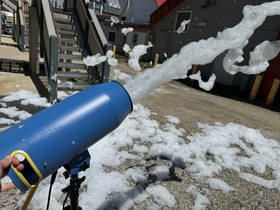 Partymachines coverage up to 240 gallons of foam from two packs