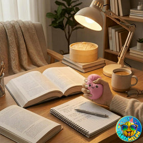 Partymelon desk décor dumplings brighten any workspace.
