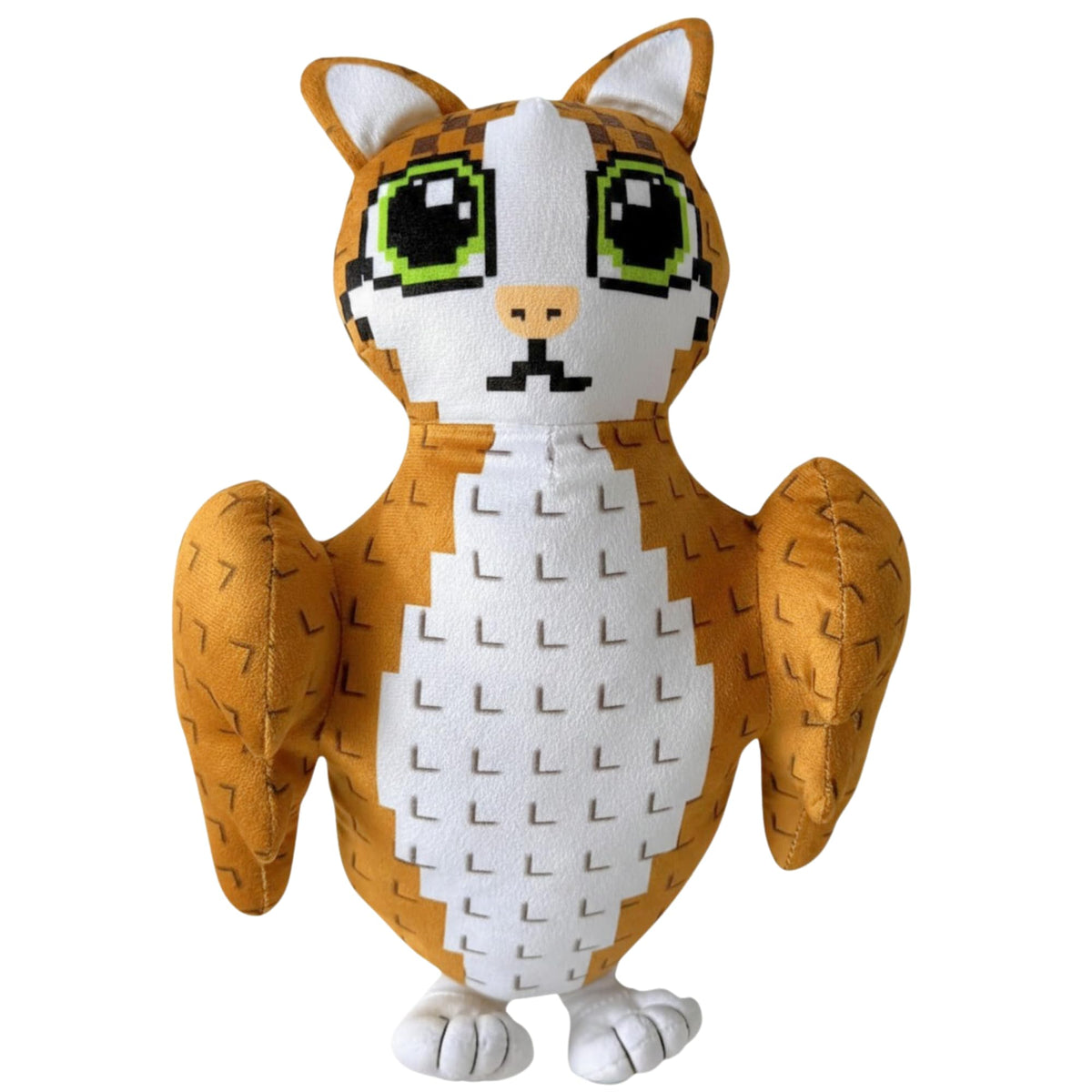 Partymelon Meowl 10-inch plush front view, ideal for display and play.