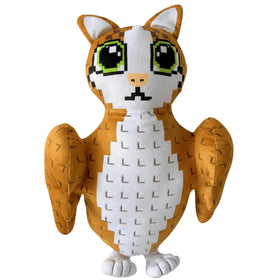 Partymelon Meowl 10-inch plush front view, ideal for display and play.