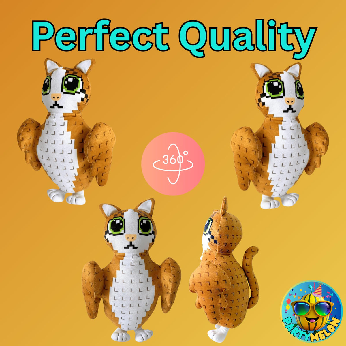 Partymelon Meowl plush packaging and gift-ready presentation for fans and collectors.