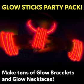 PartySticks 100-pack glow sticks provide long-lasting light for events