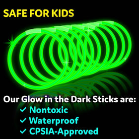 PartySticks glow sticks useful for pool parties, birthdays, and outdoor events.