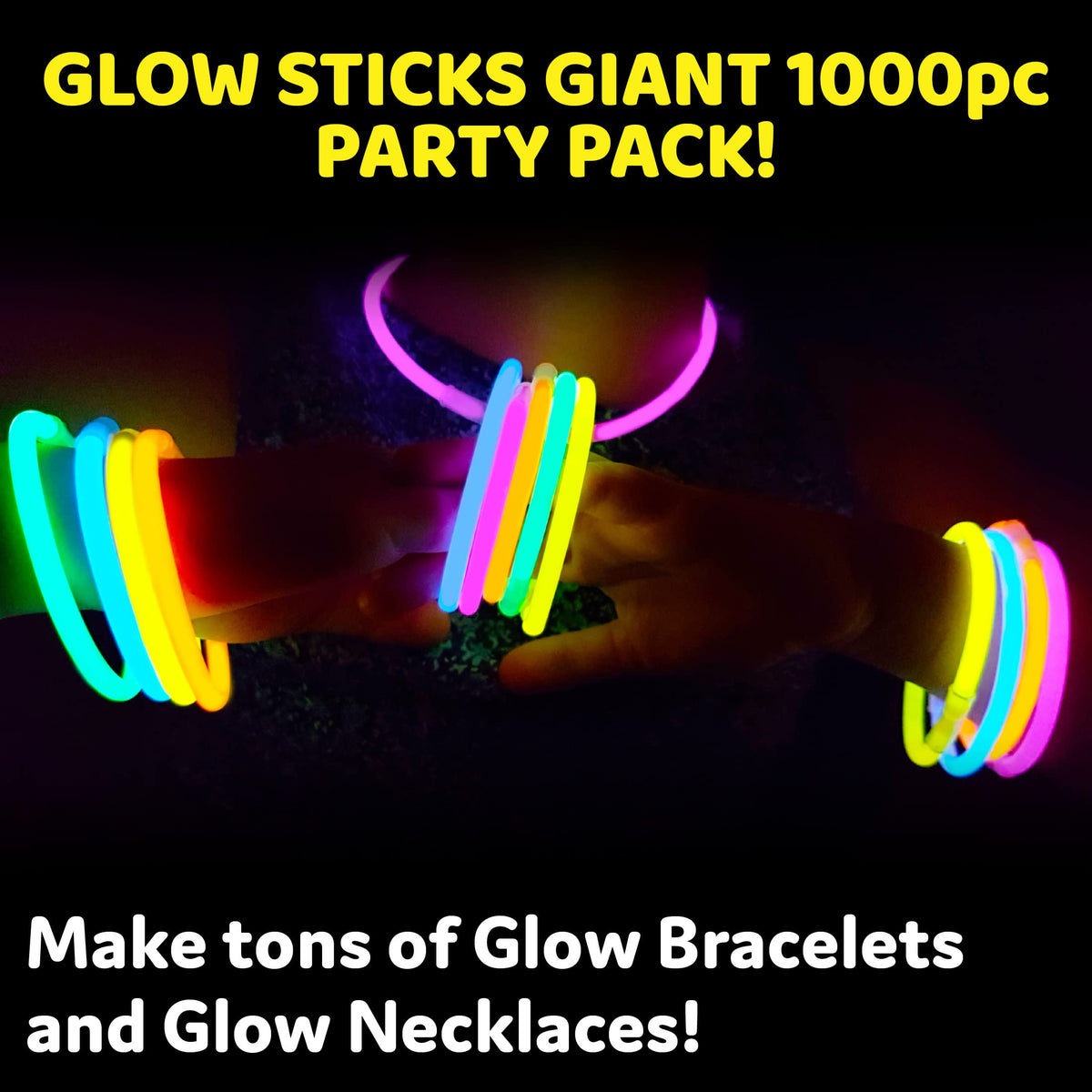 PartySticks 8-inch glow sticks glow 10-14 hours