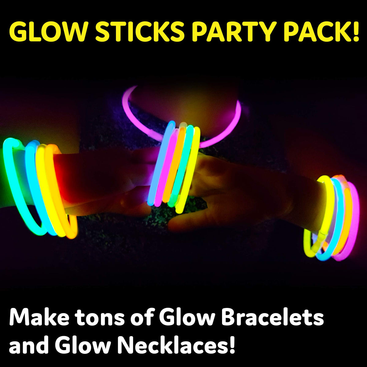 PartySticks connectors ensure secure glow stick setups