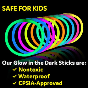 PartySticks Glow sticks for Halloween, birthdays, weddings and more
