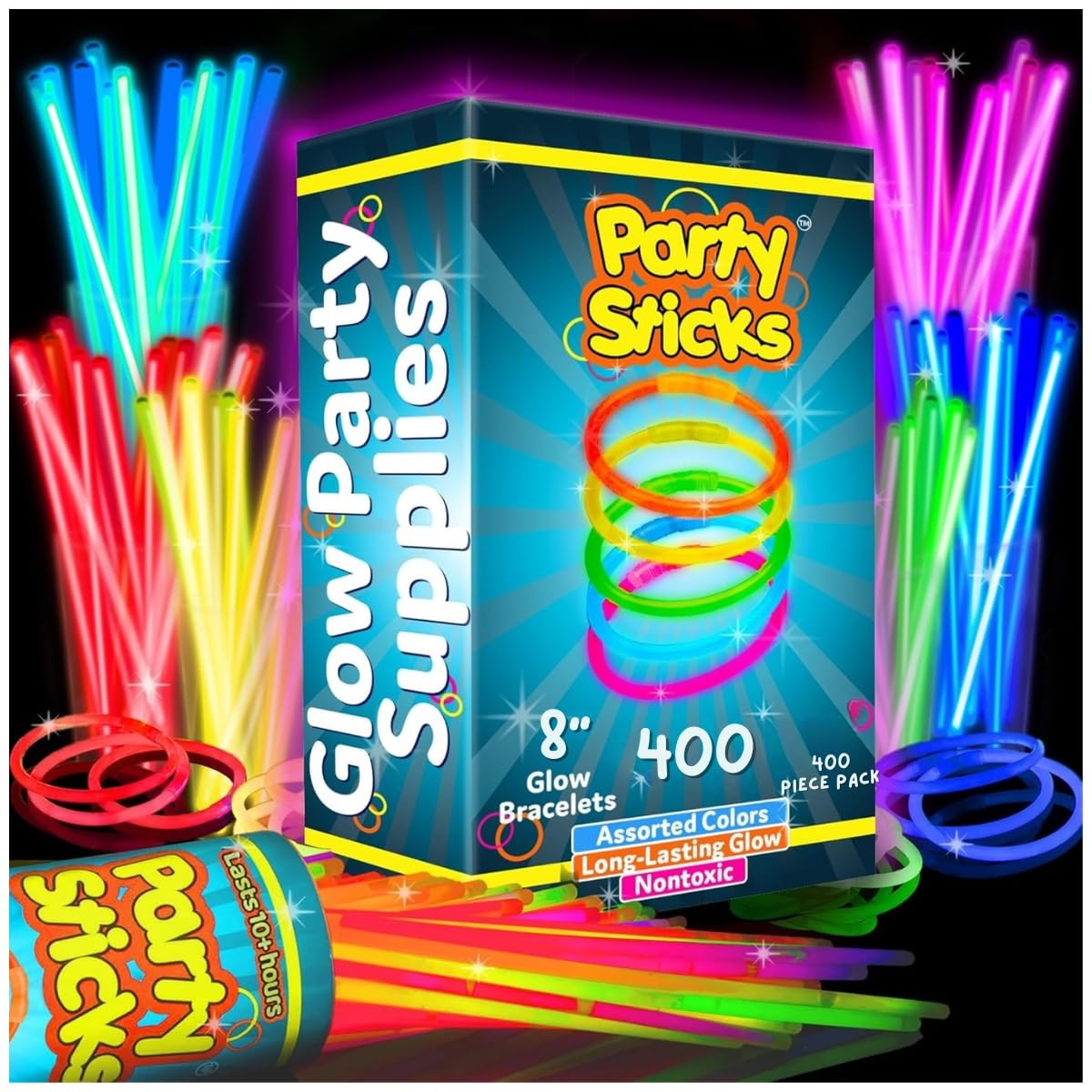 PartySticks Ultra Bright glow sticks for vibrant party lighting