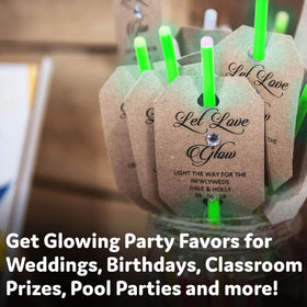 PartySticks waterproof glow sticks floating during bath time for bath party vibe.
