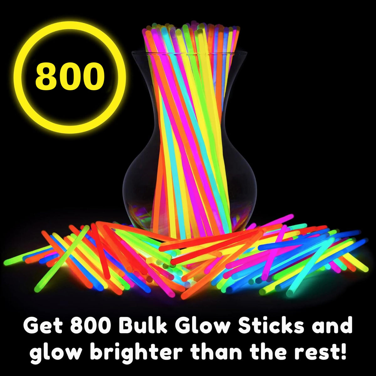 PartySticks waterproof glow sticks float in pools for safe night fun