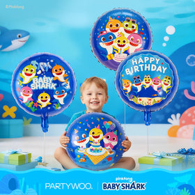 PartyWoo blue star balloons highlight festive accents in decor