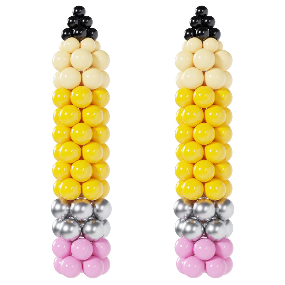 PartyXpress balloon arch kit setup for back-to-school decor