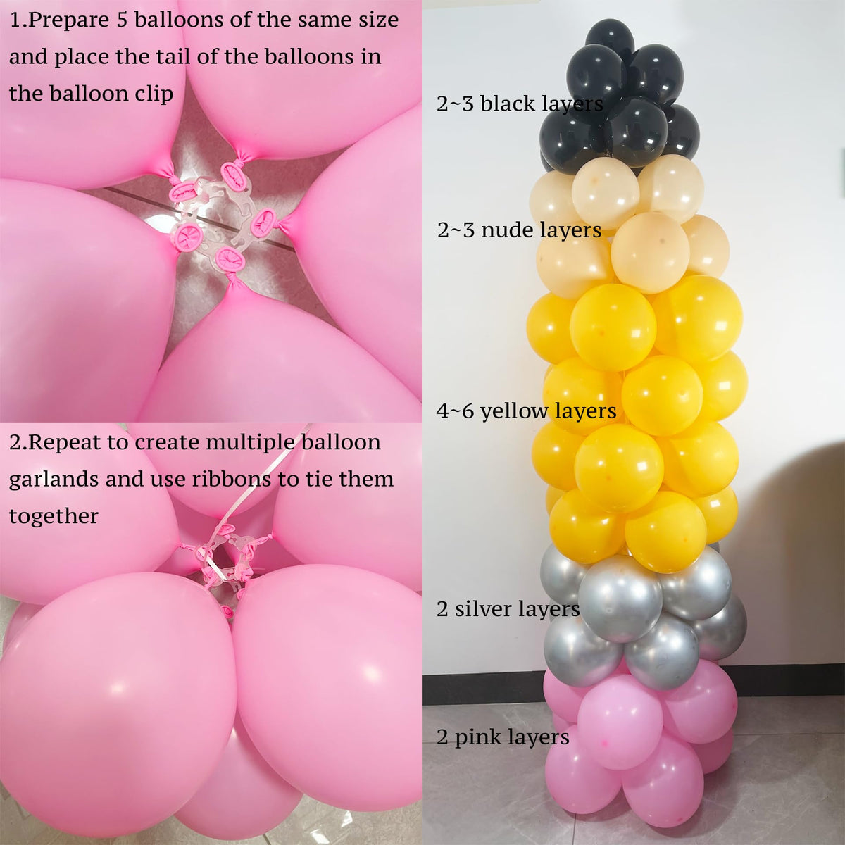 PartyXpress kindergarten first-day decoration with durable latex balloons