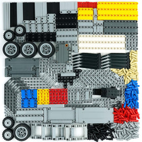 Pasacho 544pcs technical parts pack for creative DIY builds