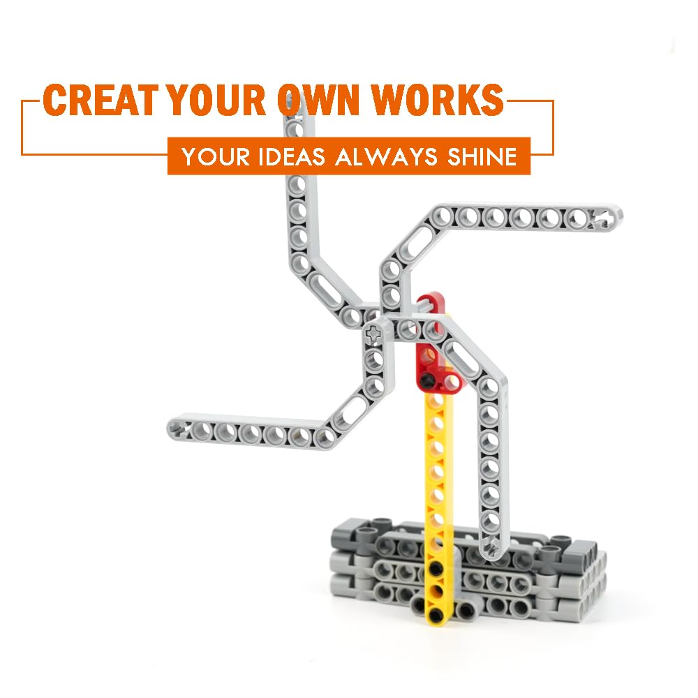 Pasacho axles, pins and connectors for durable, snap-fit engineering builds.