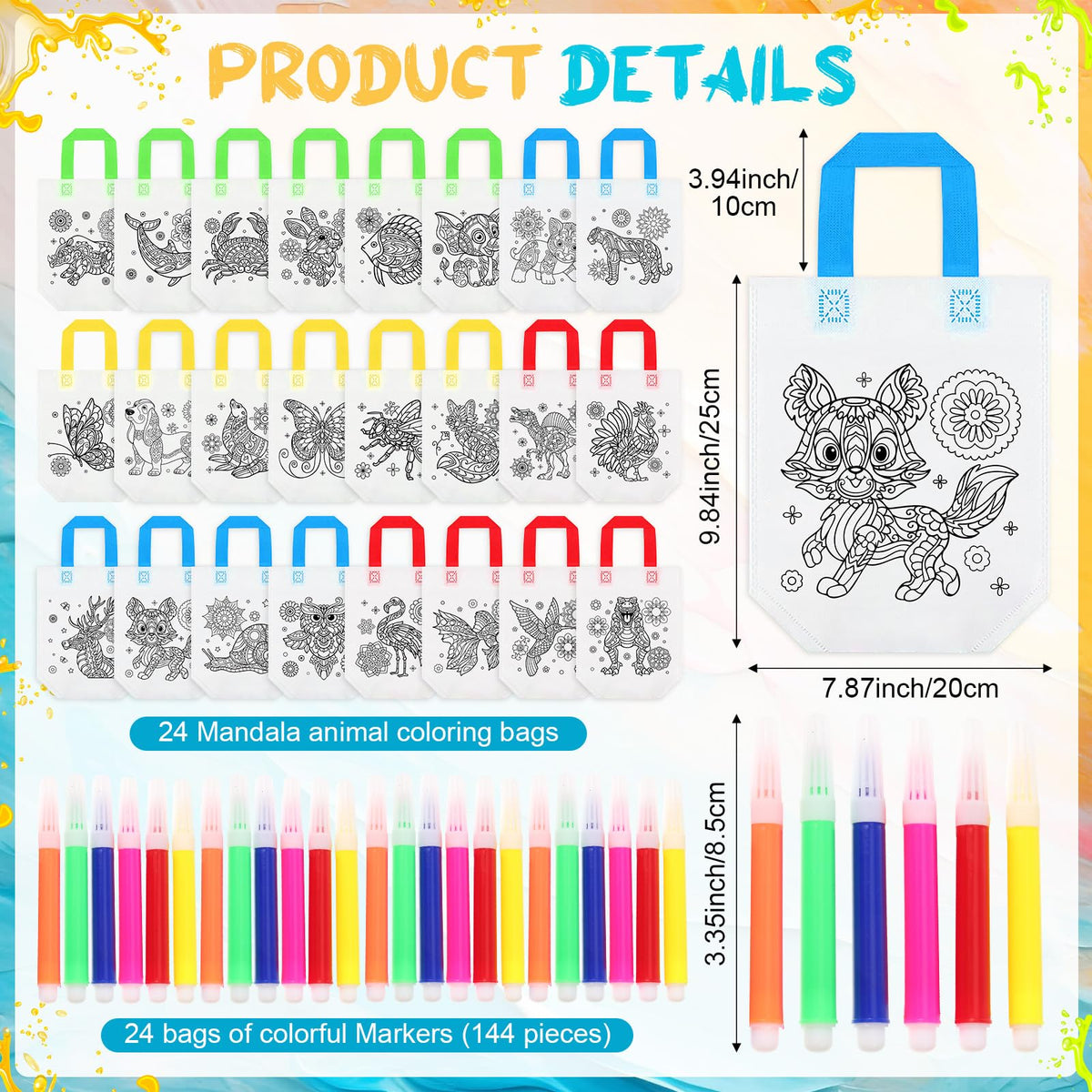Pasimy color your own gift bags invite personalization for gifts and party favors.